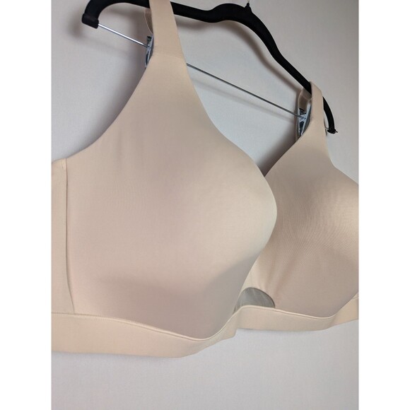 Cacique Bra 48DDD Lightly Lined No-Wire Beige Tan Lane Bryant Wireless Plus Size - Picture 5 of 14
